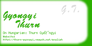 gyongyi thurn business card